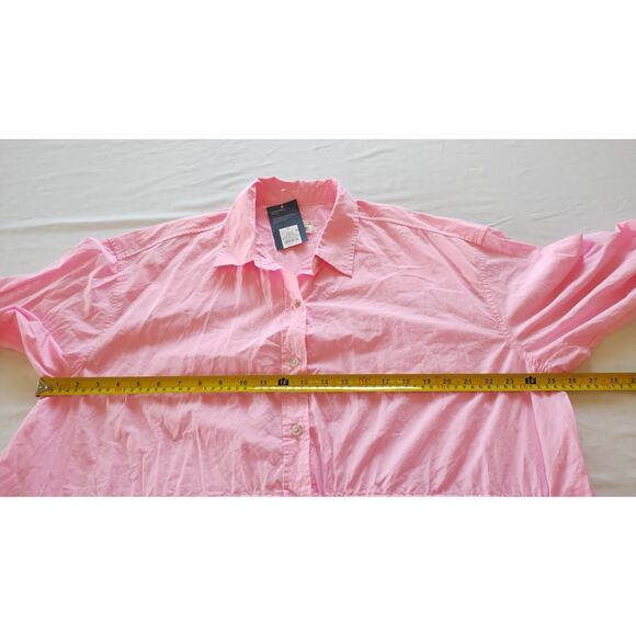 Universal Threads 100% Cotton Pink Shirt Dress Caftan With Pocket Size Large New - Picture 12 of 16